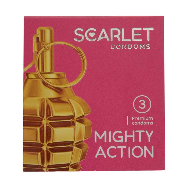 کاندوم اسکارلت مدل MIGHTY ACTION بسته 3 عددی کاندوم اسکارلت مدل MIGHTY ACTION بسته 3 عددی