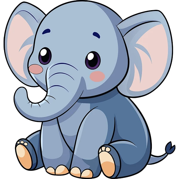 استیکر پارچه و لباس پاد آفرین طرح فیل کد 2865