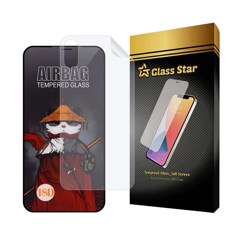 محافظ صفحه نمایش گلس استار مدل AIRNABKGS مناسب برای گوشی موبایل اپل iPhone XS Max به همراه محافظ پشت گوشی