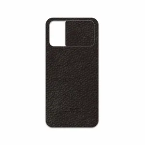 MAHOOT Dark-Brown-Leather Cover Sticker for Xiaomi Poco M3