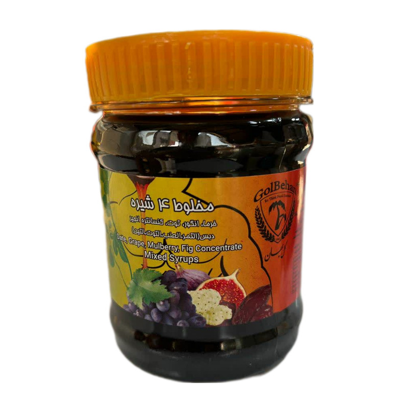 شیره مخلوط 4 میوه گل بهان - 450 گرم