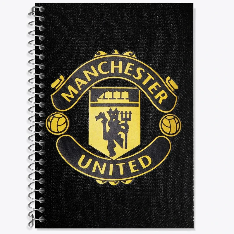 دفتر زبان 50 برگ خندالو مدل سه خط طرح باشگاه منچستریونایتد Manchester United کد 2056