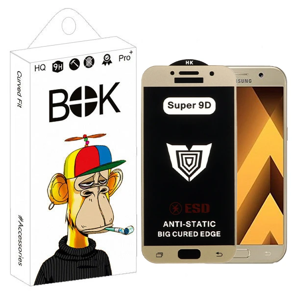 محافظ صفحه نمایش بوک مدل Super 9D Pro مناسب برای گوشی موبایل سامسونگ Galaxy A5 2017 / A520