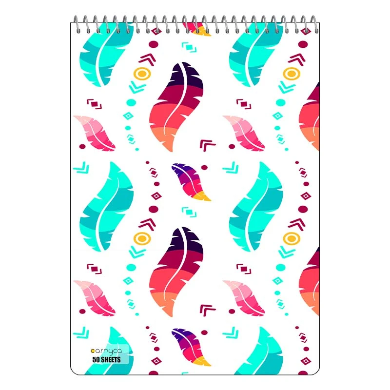 دفتر نقاشی 50 برگ سیمی کارنیکا طرح پترن بوهو Boho Pattern کد 42158