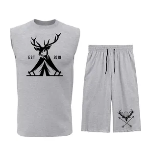 ست تاپ و شلوارک مردانه مدل D037G