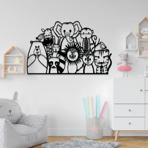 استیکر دیواری کودک مدل جنگل حیوانات