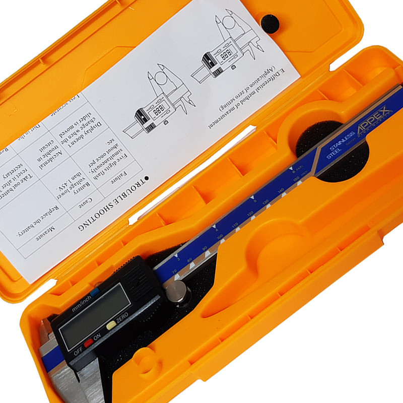 کولیس دیجیتال اپکس مدل RO - 15 گستره 150-0 میلی متر کولیس دیجیتال اپکس مدل RO - 15 گستره 150-0 میلی متر