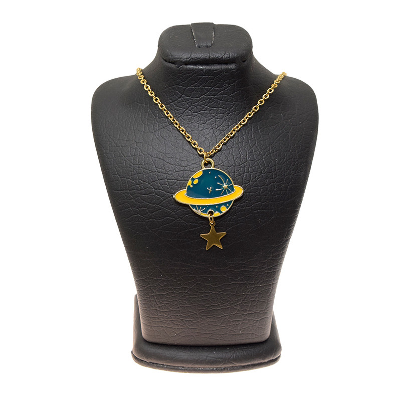 گردنبند دخترانه دلنار گالری مدل سیاره و ستاره گردنبند دخترانه دلنار گالری مدل سیاره و ستاره
