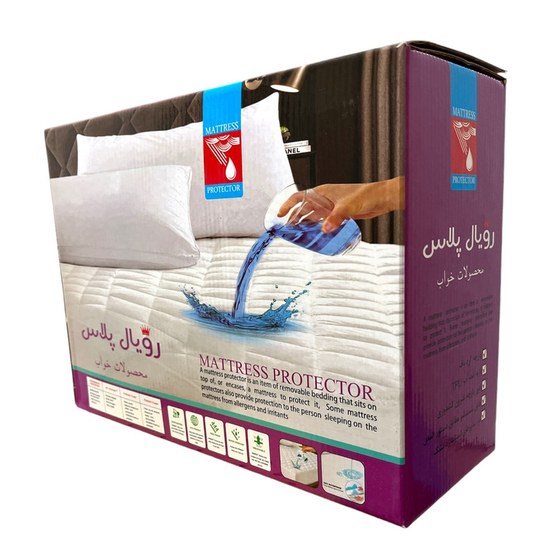 محافظ تشک رویال مدل ضد آب دونفره سایز  180x200 سانتی متر