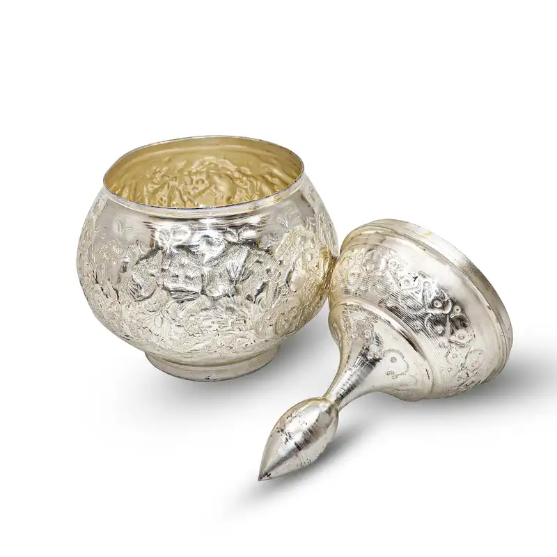 قندان قلمزنی مدل سیلورپلیتینگ کد HQ17