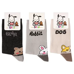 جوراب ساق بلند بچگانه شید مدل SH3-6 مجموعه 3 عددی