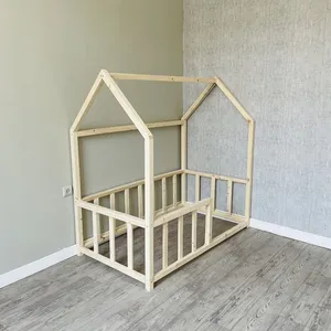 تخت خواب یک نفره روستیک دکور مدل ck100 سایز 90x190 سانتی متر