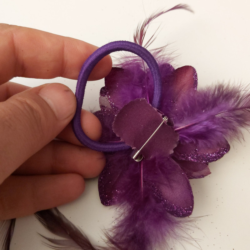 گل سینه زنانه مدل بنفشه کد 111