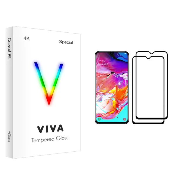 محافظ صفحه نمایش ویوا مدل 4K مناسب برای گوشی موبایل سامسونگ Galaxy A70 بسته دو عددی