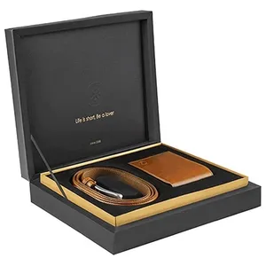 ست هدیه مردانه چرم حقی مدل LS2