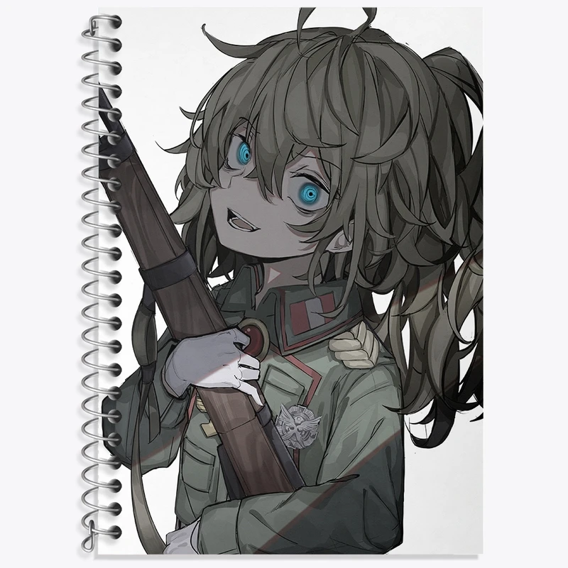 دفتر زبان 50 برگ خندالو مدل دو خط طرح تانیا انیمه یوجو سنکی کد 34708