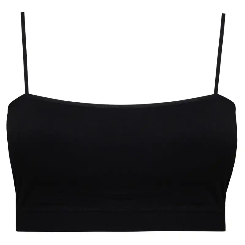 نیم تنه ورزشی زنانه ماییلدا مدل بدون فنر پددار کد 4742 رنگ مشکی