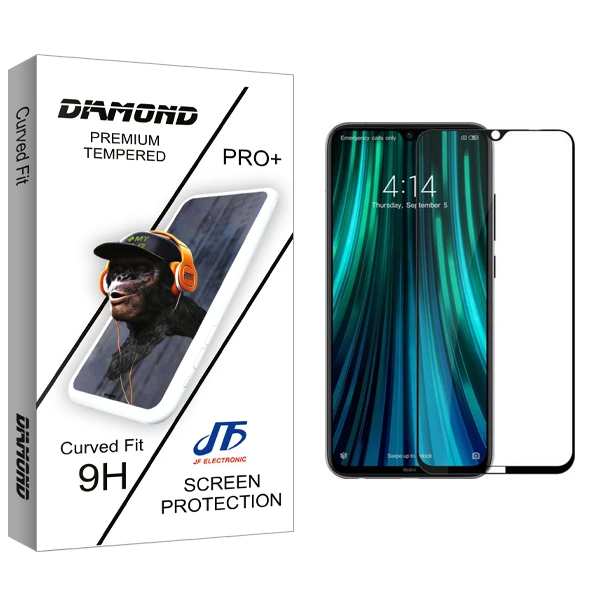 محافظ صفحه نمایش جی اف مدل Diamond glass مناسب برای گوشی موبایل شیائومی Redmi Note 8