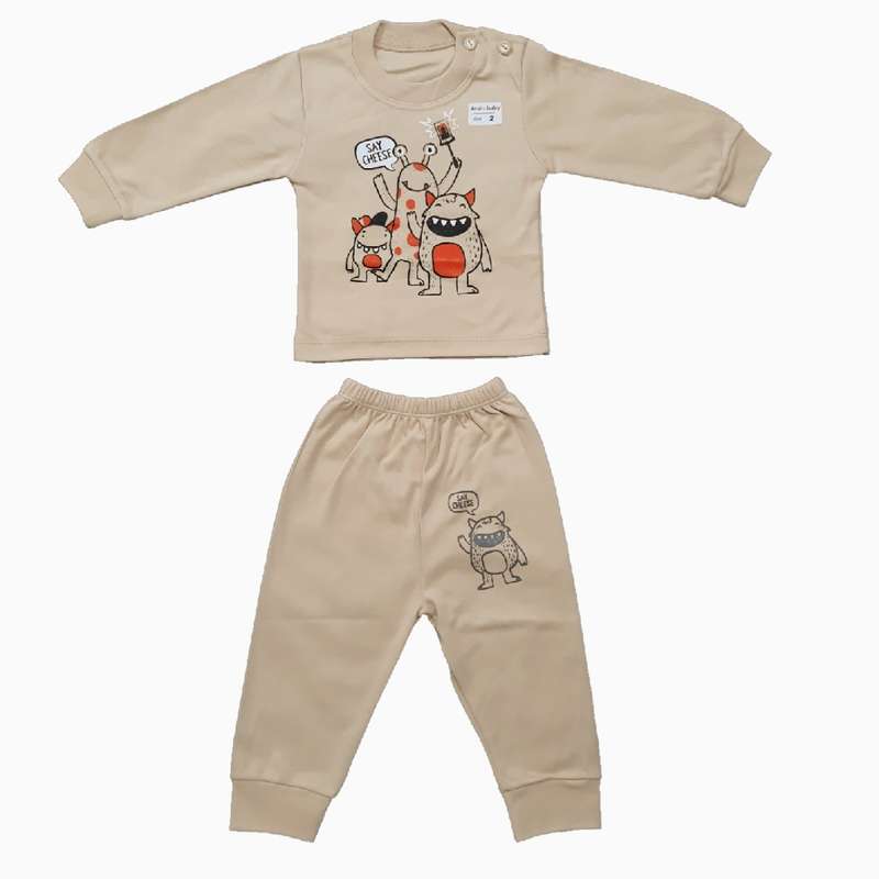 ست سویشرت و شلوار نوزادی  مدل 111