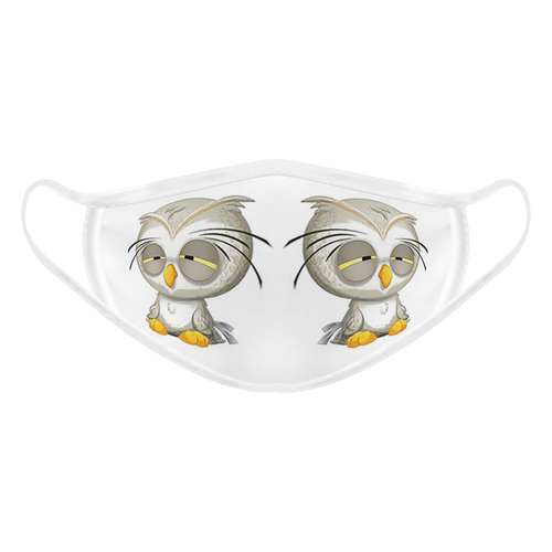 ماسک تزیینی صورت بچگانه طرح جغد خسته کد 617015