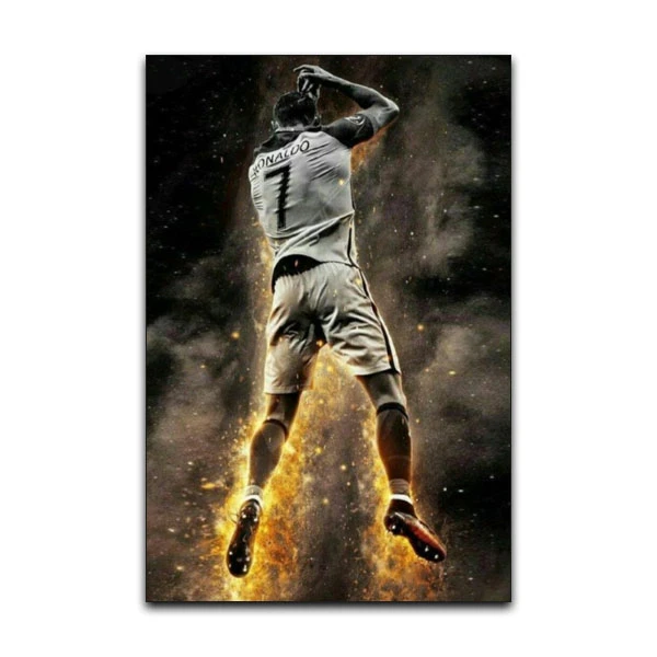 تابلو شاسی گوفی مدل کریستیانو رونالدو خوشحالی سوو طرح فوتبال CR7 Cristiano Ronaldo Siu کد SU07