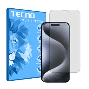 Tecno HyGEL model transparent screen protector suitable for Apple iPhone 15 Pro Max mobile phone