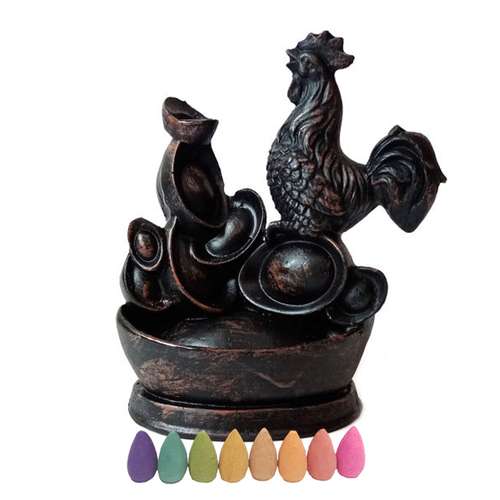 عود و جای عود طرح خروس مدل آبشاری بسته 9 عددی