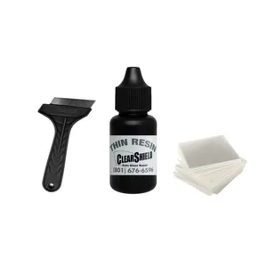 کیت ترمیم شیشه اتومبیل کلرشیلد مدل BlackResin حجم 5 میلی لیتر