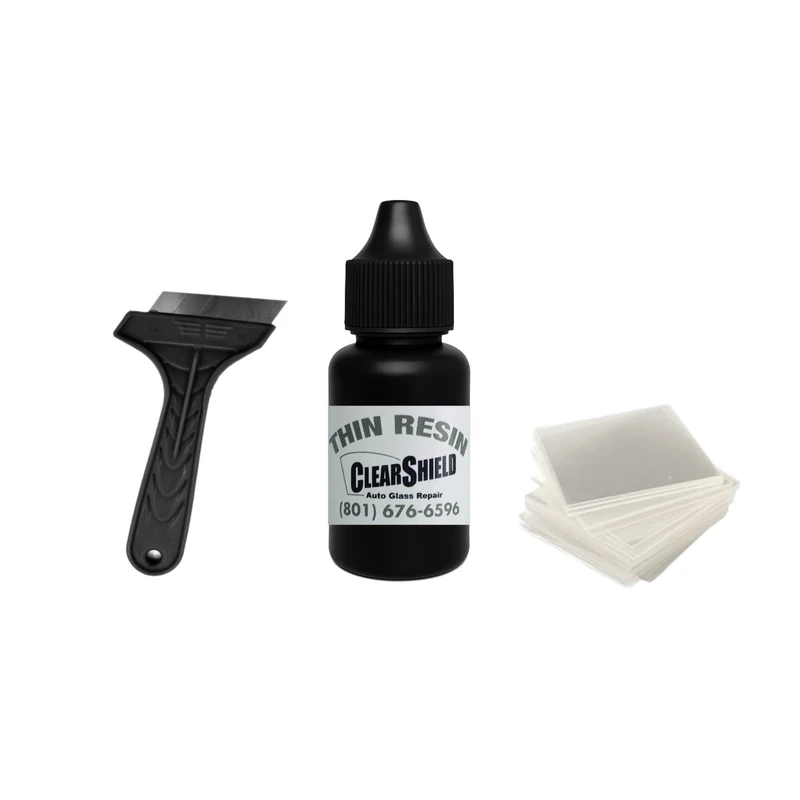 کیت ترمیم شیشه اتومبیل کلرشیلد مدل BlackResin حجم 5 میلی لیتر کیت ترمیم شیشه اتومبیل کلرشیلد مدل BlackResin حجم 5 میلی لیتر