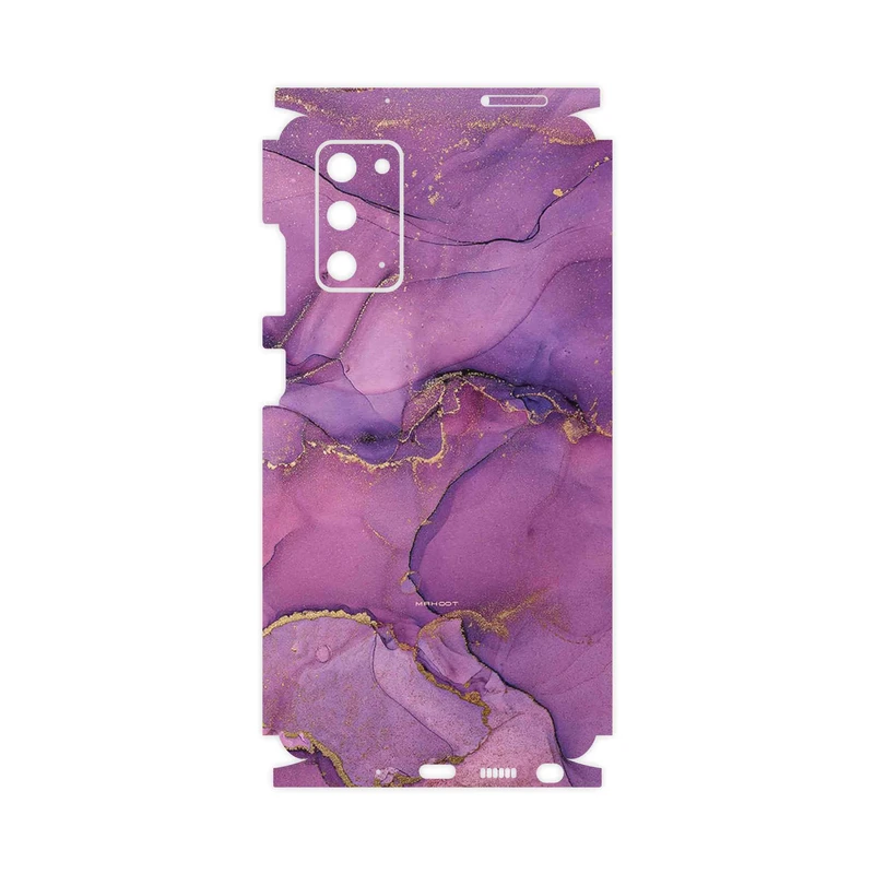 برچسب پوششی ماهوت مدل Purple Marble-FullSkin مناسب برای گوشی موبایل سامسونگ Galaxy Note 20