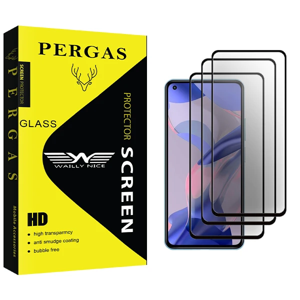 محافظ صفحه نمایش سرامیکی وایلی نایس مدل Pergas Glass مناسب برای گوشی موبایل شیائومی 11 Lite 5G NE 2109119DG بسته سه عددی
