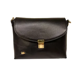 کیف رودوشی زنانه سرزمین چرم مدل کمند کد 301312