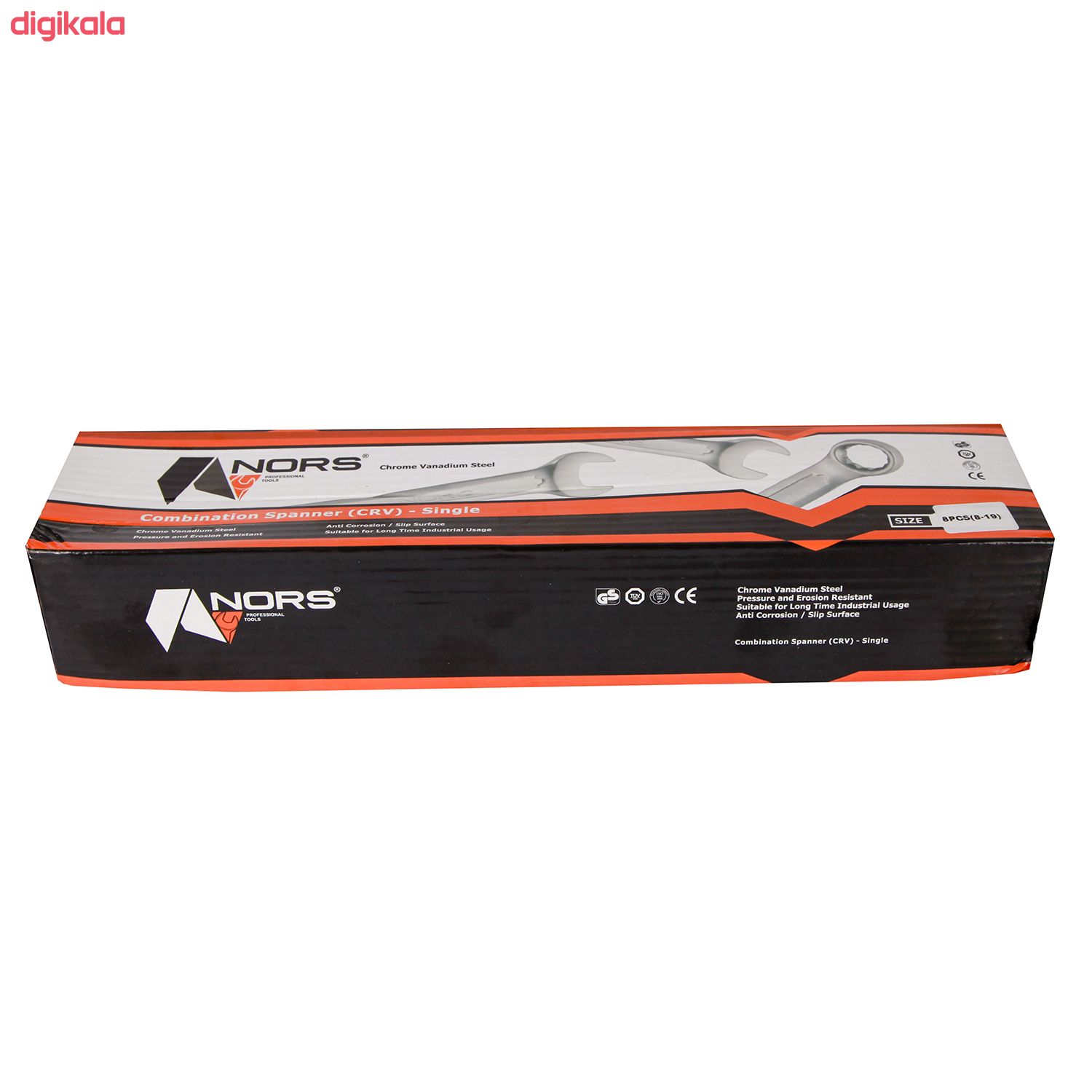 مجموعه 8 عددی آچار یکسر تخت یکسر رینگی نورس مدل NR8 main 1 4
