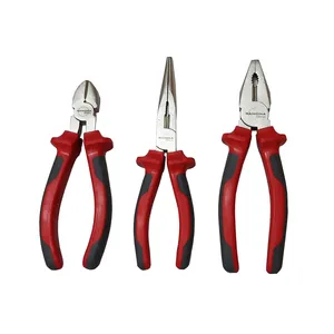 انبر دست و سیم چین و دم باریک رامونا مدل AT - 08 سایز 8 اینچ مجموعه سه عددی