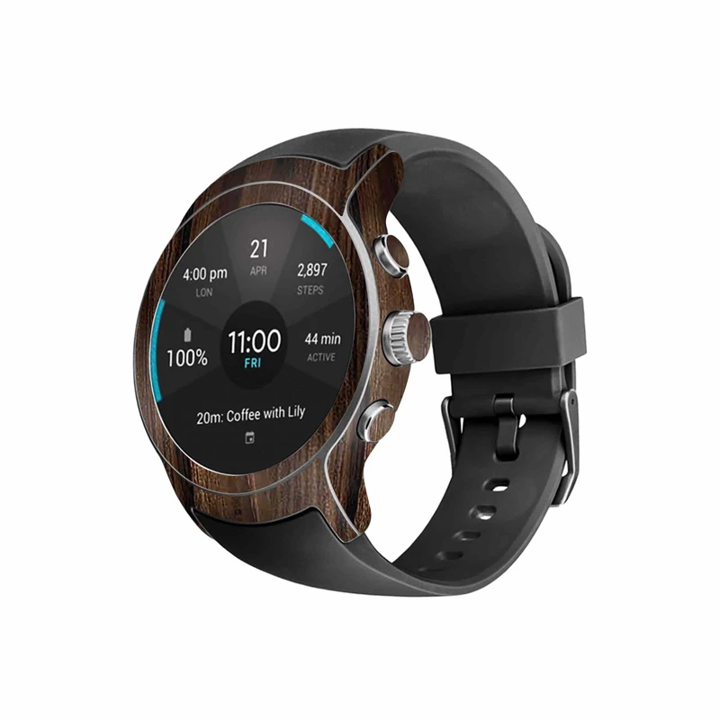  برچسب ماهوت طرح Dark-Walnut-Wood مناسب برای ساعت هوشمند ال جی Watch Sport