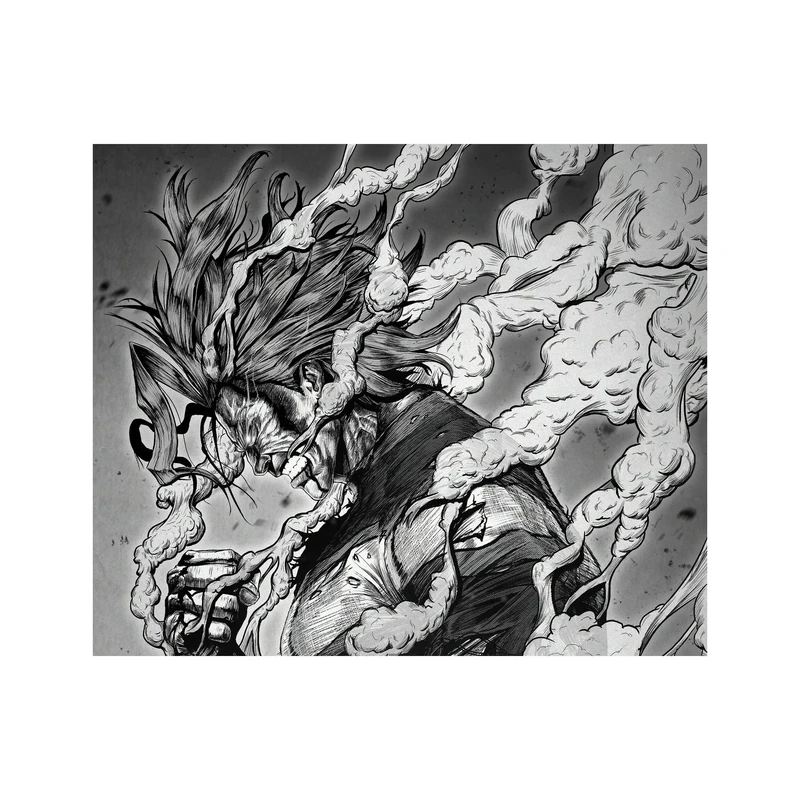 استیکر لپ تاپ و موبایل مدل انیمه طرح مدرسه قهرمانان من آلمایت توشینوری یاگی my hero academia All Might Toshinori Yagi کد 2439
