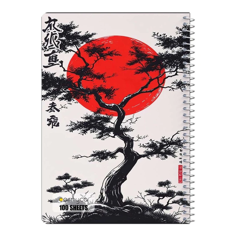 دفتر مشق 100 برگ سیمی کارنیکا طرح پوستر ژاپنی Japan poster کد 86752