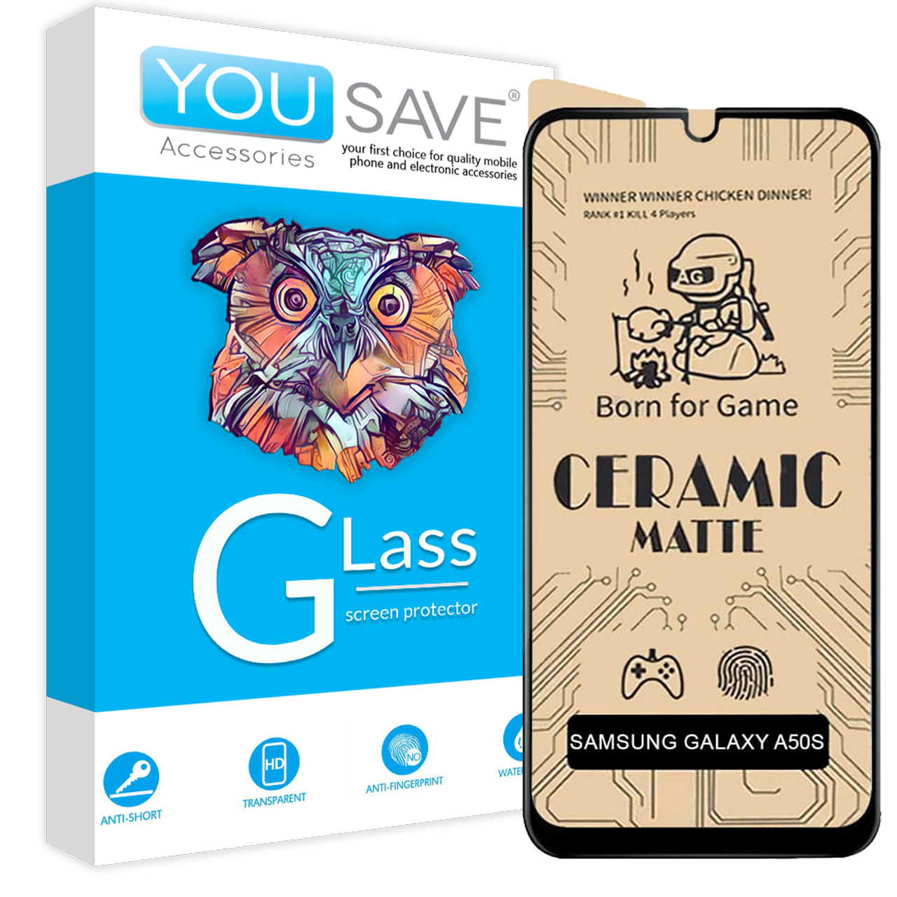 محافظ صفحه نمایش سرامیکی مدل یو سیو مناسب برای گوشی موبایل سامسونگ Galaxy A22 4G