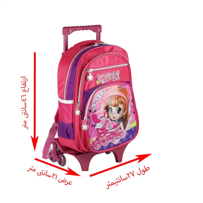 کوله پشتی چرخ دار طرح sweet کد 880l