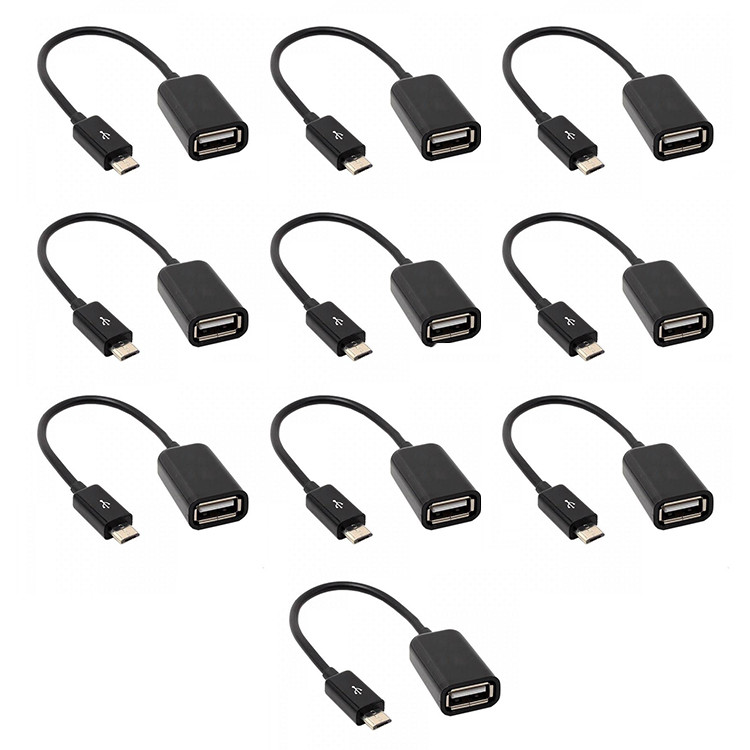 کابل OTG MicroUSB مدل M01 بسته 10 عددی