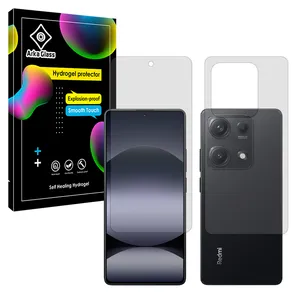 Arca Glass Tough model transparent screen protector suitable for Xiaomi Redmi Note 14S mobile phone along with the back protector