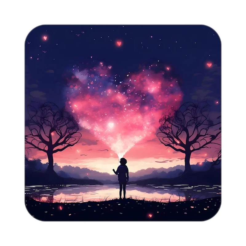 زیر لیوانی کاکتی مدل عاشقانه کد mp11000