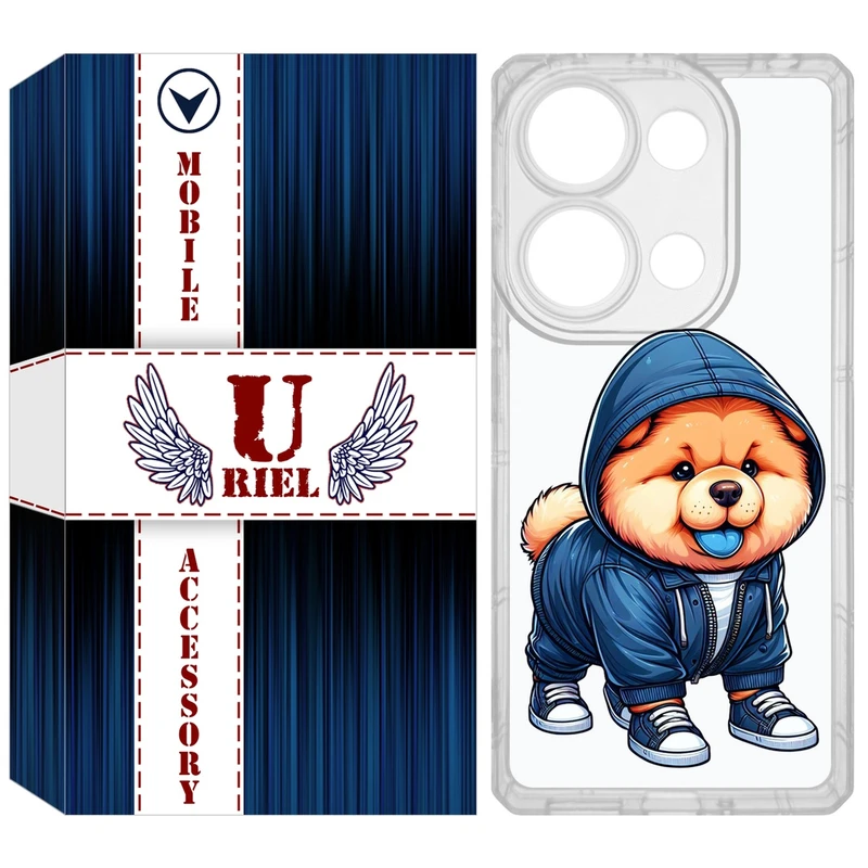 کاور یوریل مدل Clear کد 65 طرح سگ آبی مناسب برای گوشی موبایل شیائومی Redmi Note 14S / Note 13 Pro 4G / Poco M6 Pro 4G
