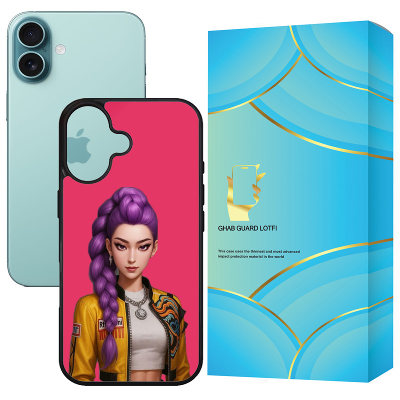 کاور قاب گارد لطفی طرح کی پاپ مدل G16PL مناسب برای گوشی موبایل اپل iPhone 16 Plus