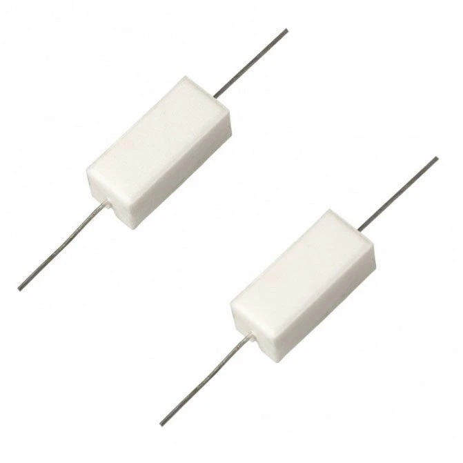  مقاومت آجری 10 اهم 5 وات کد m01 بسته 2 عددی