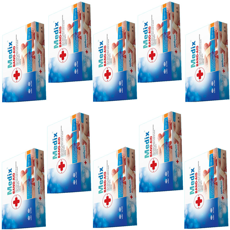 چسب زخم مدیکس مدل Hypoallergic مجموعه 10 عددی