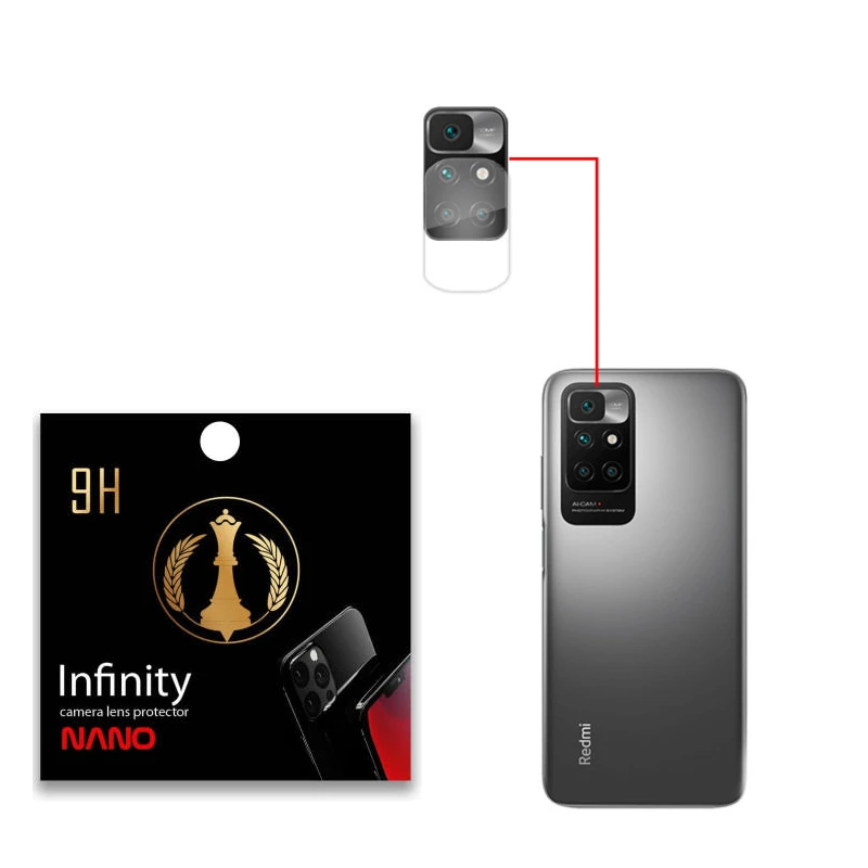 محافظ لنز دوربین اینفینیتی مدل Pro Max مناسب برای گوشی موبایل شیائومی Redmi Note 11 4g