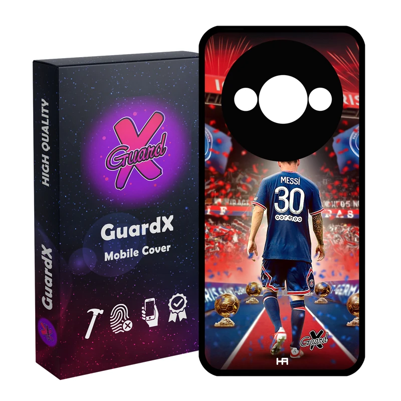 کاور گارد ایکس طرح مسی مدل Glass10377 مناسب برای گوشی موبایل شیائومی Redmi A3 4G/ A3X 4G/ Poco C61