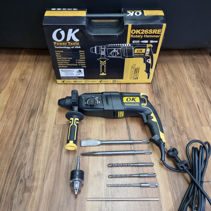 مجموعه 10 عددی دریل بتن کن سه کاره اوکی مدل OK26sre