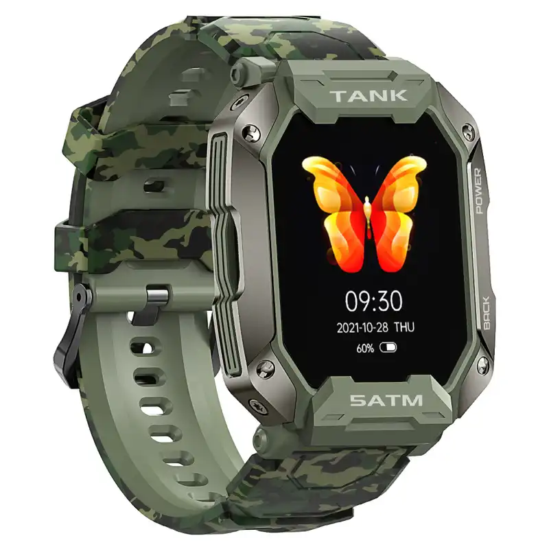 ساعت هوشمند کازپت مدل TANK M1 CAMO GRN